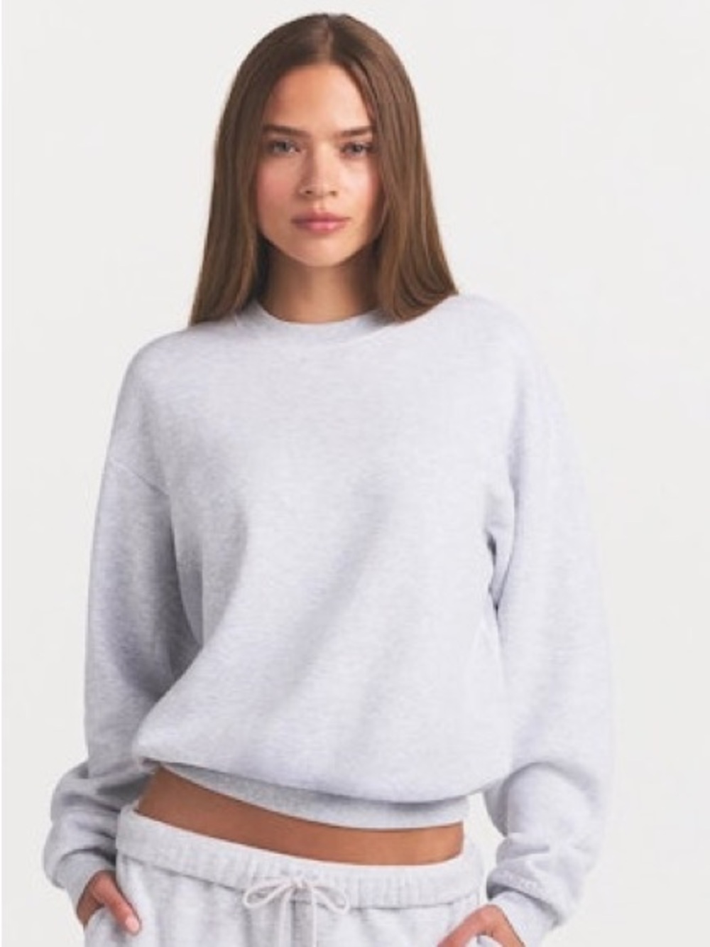 Skims cotton fleece classic crew sweatshirt